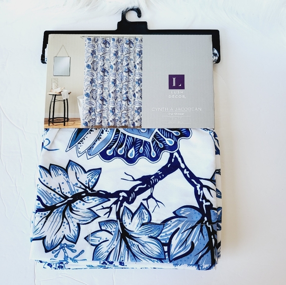 Shower Curtain Cynthia Jacobean - Picture 2 of 9